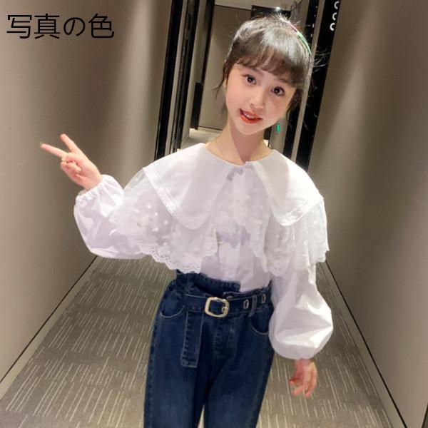 ディズニープリンセスのベビーグッズも大集合 キッズ 秋服 春服 女の子 シャツ 韓国子供服 シャツ 可愛い 大ラペル 長袖 シャツ トップス カジュアル 子ども シャツ ブラウス サイズ 130 Www We Job Com