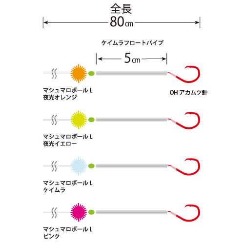 YAMASHITA（ヤマシタ） 替針 アカムツ仕掛 ノドグロ AKMKHPM 17-5