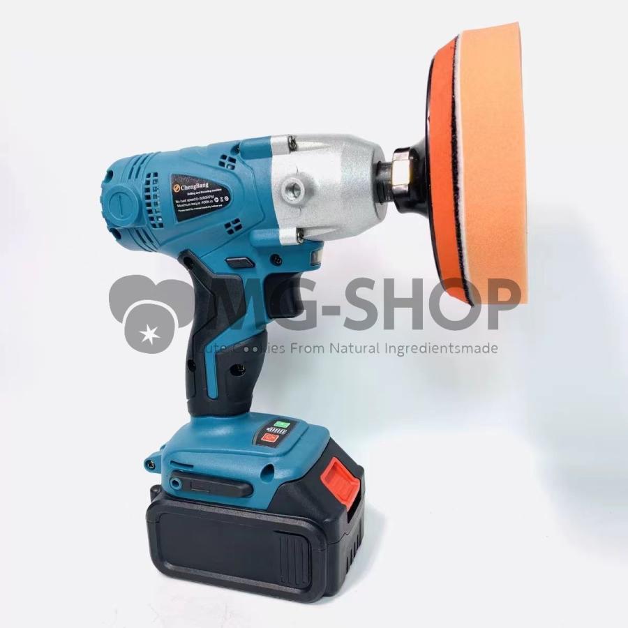 電動ポリッシャー １台多役 ホイール磨き 車磨き 傷消し平型スポンジ 電動ドリルドライバー 研磨機 2in1 充電式ポリッシャー