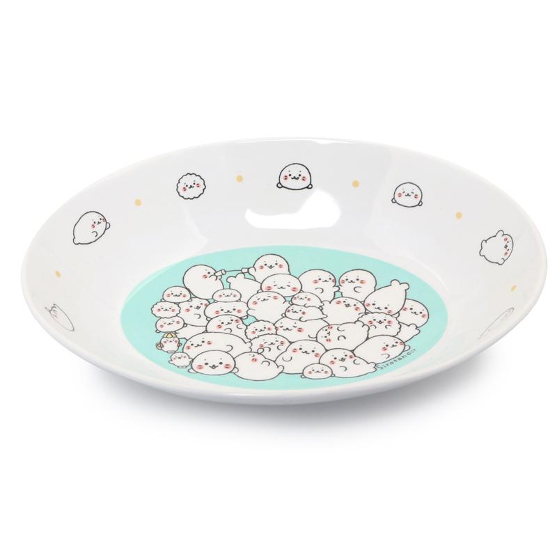 メラミン食器 子供 カレー皿 しろたん つみつみ柄 プレート 単品 食洗機対応 皿 お皿 キッズ食器 マザーガーデン 通販 Paypayモール