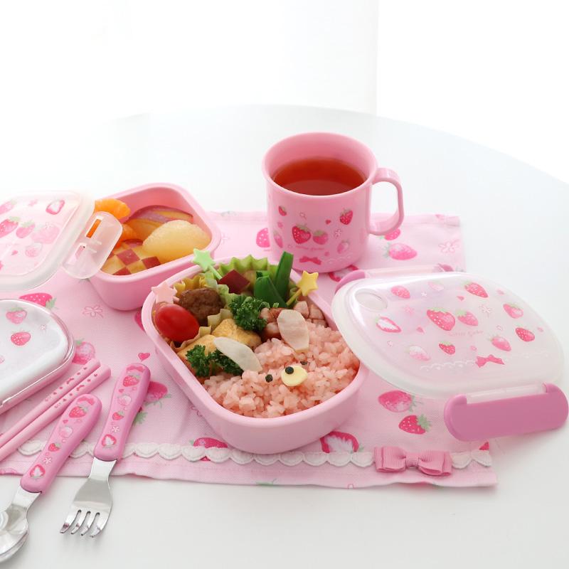 Mother garden ランチボックス1段 野いちご スケッチ柄 350mL Mother garden ランチボックス1段 野いちご スケッチ柄 350mL