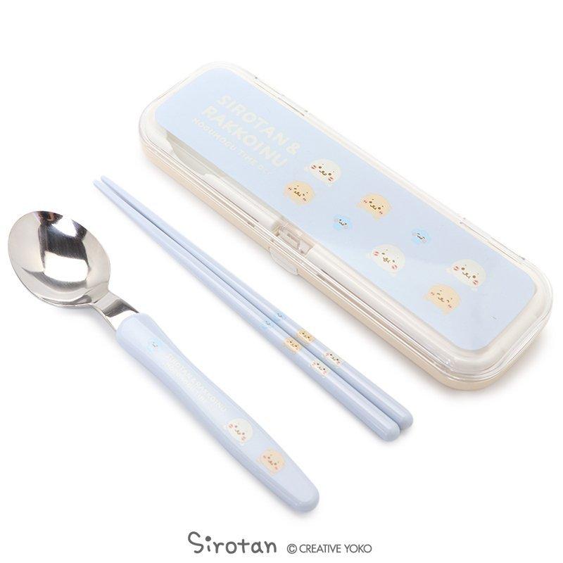 コンビセット 箸 スプーン セット しろたん しろもぐもぐ柄 お箸セット 日本製 ランチ お弁当用 おはし 箸 スプーン ランチグッズ 子供 キッズ マザーガーデン 通販 Paypayモール