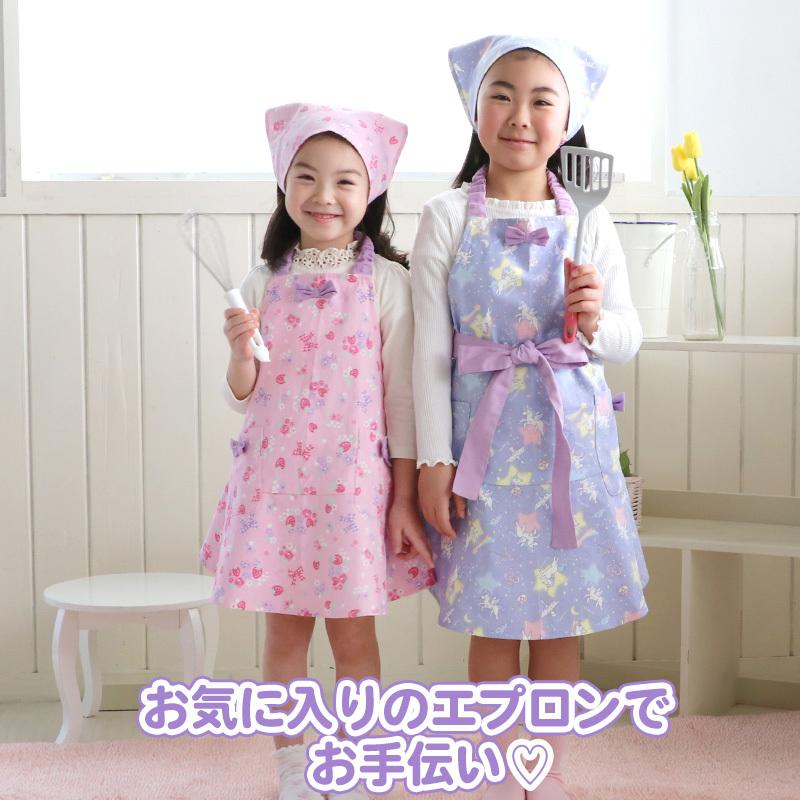 市場 キッズ 120cm 小学生 三角巾セット 130cm エプロン キッズエプロン セット 市場 キッズ 120cm 小学生 三角巾セット 130cm エプロン キッズエプロン セット