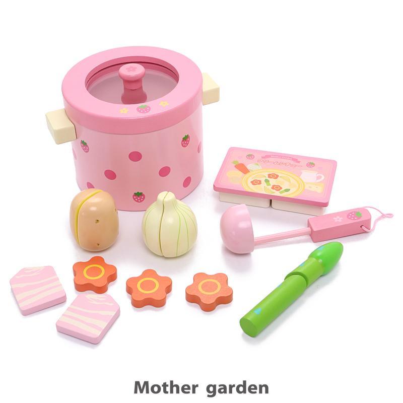 ままごと 鍋 木製 おままごとセット 野いちご シチュー材料 ＆ 鍋