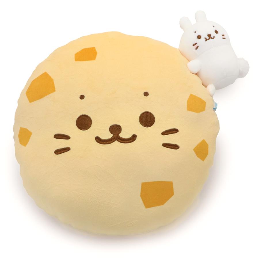 Mother garden しろたん お月見クッション 33cm 丸型 クッション