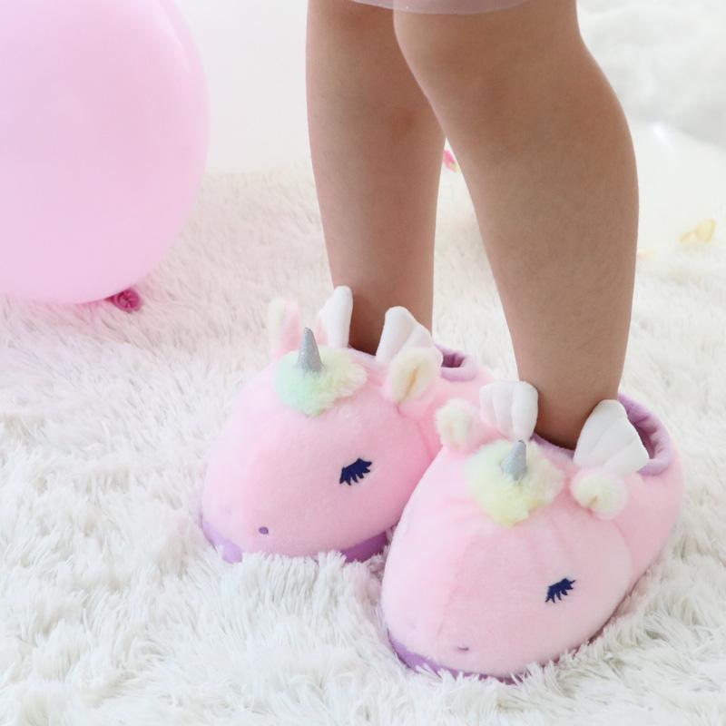 Mother garden ふわふわ スリッパ ユニコーン 17cm〜20cm ピンク Mother garden ふわふわ スリッパ ユニコーン 17cm〜20cm ピンク