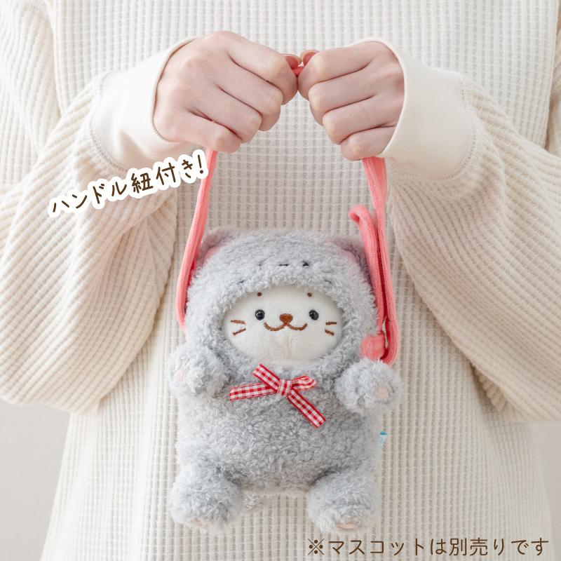 ついてきちゃうしろたん マスコット 着せ替え服 専用ショルダー付き 猫カバー 単品 〔三毛 グレー ハチワレ 黒〕 ついたん ぬいぐるみ ぬい撮り | Mother garden | 10