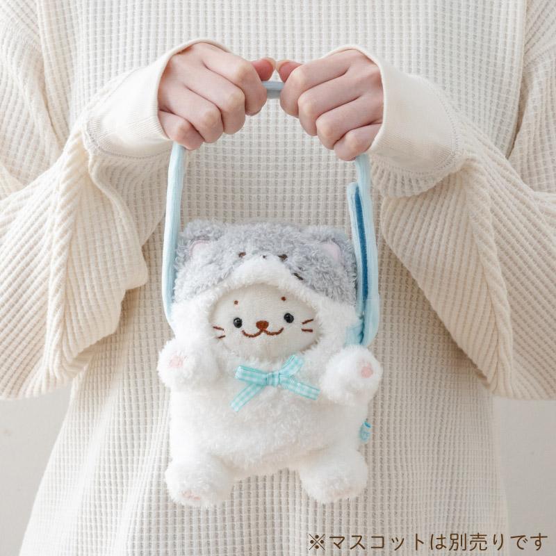 ついてきちゃうしろたん マスコット 着せ替え服 専用ショルダー付き 猫カバー 単品 〔三毛 グレー ハチワレ 黒〕 ついたん ぬいぐるみ ぬい撮り | Mother garden | 15
