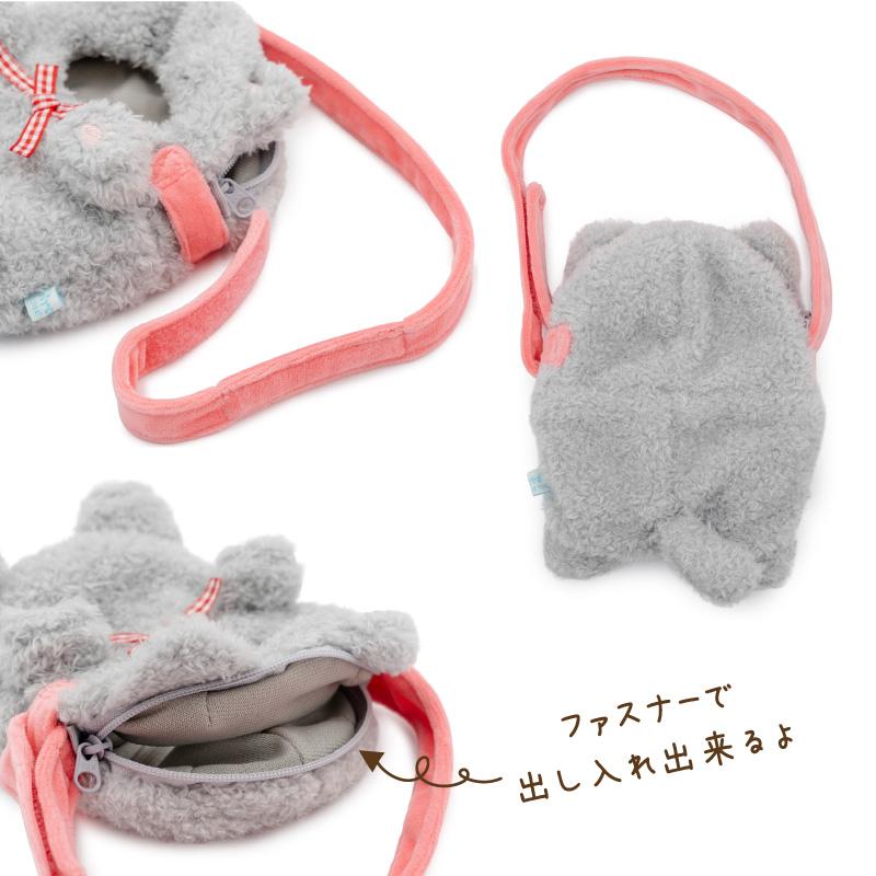ついてきちゃうしろたん マスコット 着せ替え服 専用ショルダー付き 猫カバー 単品 〔三毛 グレー ハチワレ 黒〕 ついたん ぬいぐるみ ぬい撮り | Mother garden | 11