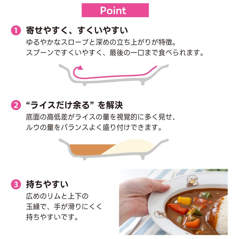 Mother garden（マザーガーデン） しろたん ナイスなカレー皿 日本製