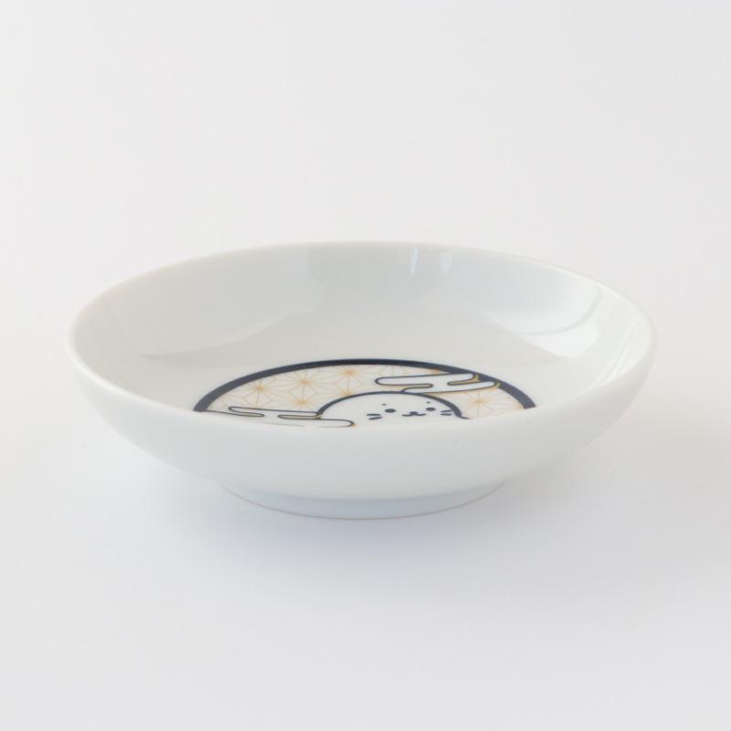 Mother garden（マザーガーデン） しろたん 豆皿 単品 〔正面 市松