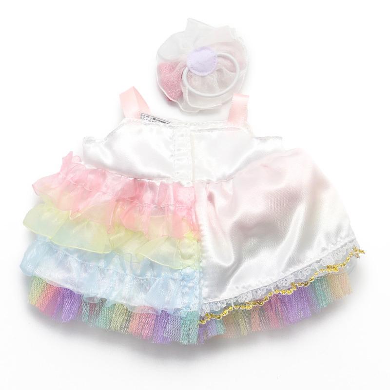 爆売りセール開催中 ぬいぐるみ 服 うさもも Sサイズ 着せ替え 洋服 レインボーパーティードレス きせかえ 人形 お洋服 ぬい撮り ぬいどり コスチューム 衣装 メール便可2 400円 Aynaelda Com