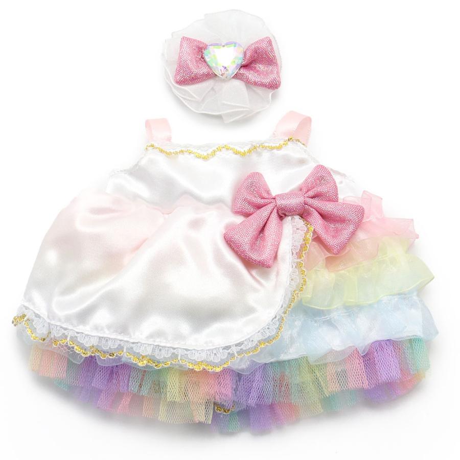 爆売りセール開催中 ぬいぐるみ 服 うさもも Sサイズ 着せ替え 洋服 レインボーパーティードレス きせかえ 人形 お洋服 ぬい撮り ぬいどり コスチューム 衣装 メール便可2 400円 Aynaelda Com