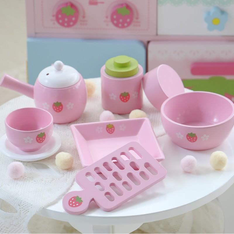 ままごと 食器 木製 おままごとセット 食器6点セット ピンク 調理器具 キッチンツール ツールセット 木のおもちゃ 木のおままごと マザーガーデン 通販 Paypayモール