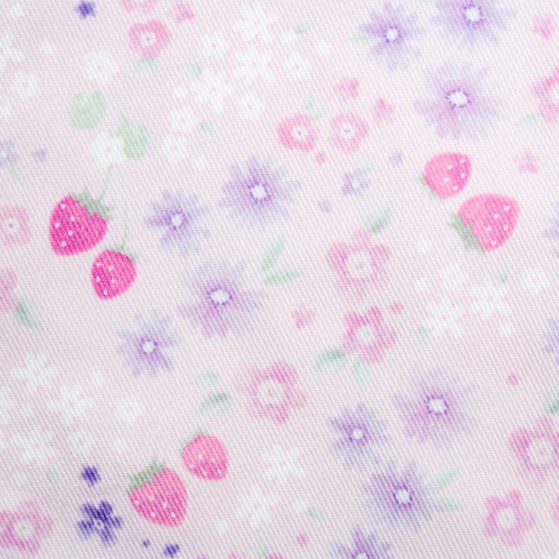 Mother garden（マザーガーデン） 野いちご 巾着 Mサイズ 小花いちご柄