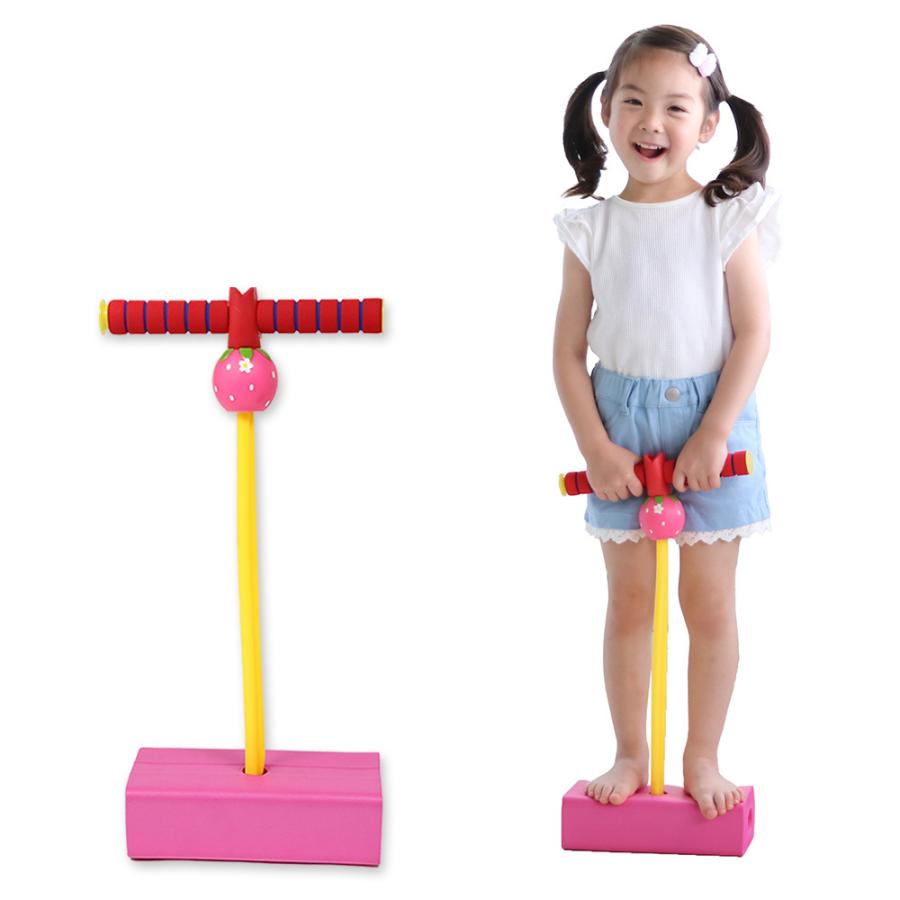 ホッピング いちごの 信用 バランス ピンク 赤色 子供 おもちゃ バランスホッピング 室内遊具 室内 運動 屋内 キッズ 子供用 遊具