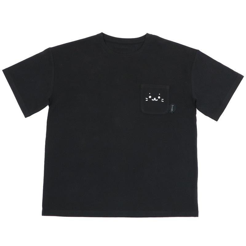 Tシャツ 半袖 しろたん ポケット付き ボーダー 黒色 S M L XL レディース メンズ ユニセックス 男女兼用 Ｔシャツ メール便可｜mg-sweet｜16