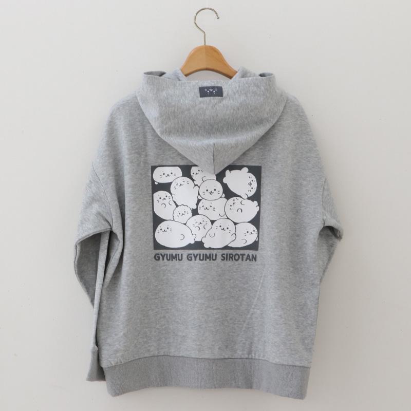 Mother garden ジップパーカー つみつみ しろたん S M L XL Mother garden ジップパーカー つみつみ しろたん S M L XL
