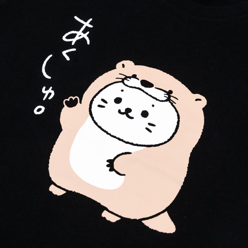 Mother garden しろたん Tシャツ 半袖 〔コツメあくしゅ柄 Mother garden しろたん Tシャツ 半袖 〔コツメあくしゅ柄