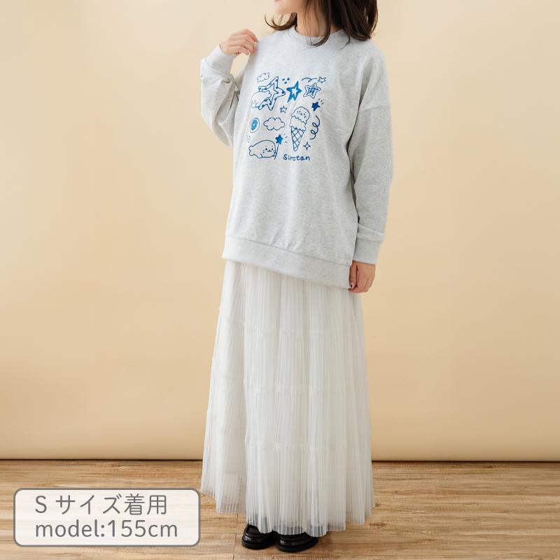 Mother garden（マザーガーデン） しろたん トレーナー ゆるらくがき