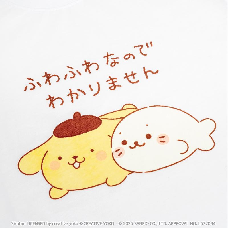 Mother garden（マザーガーデン） しろたん×ポムポムプリン Tシャツ