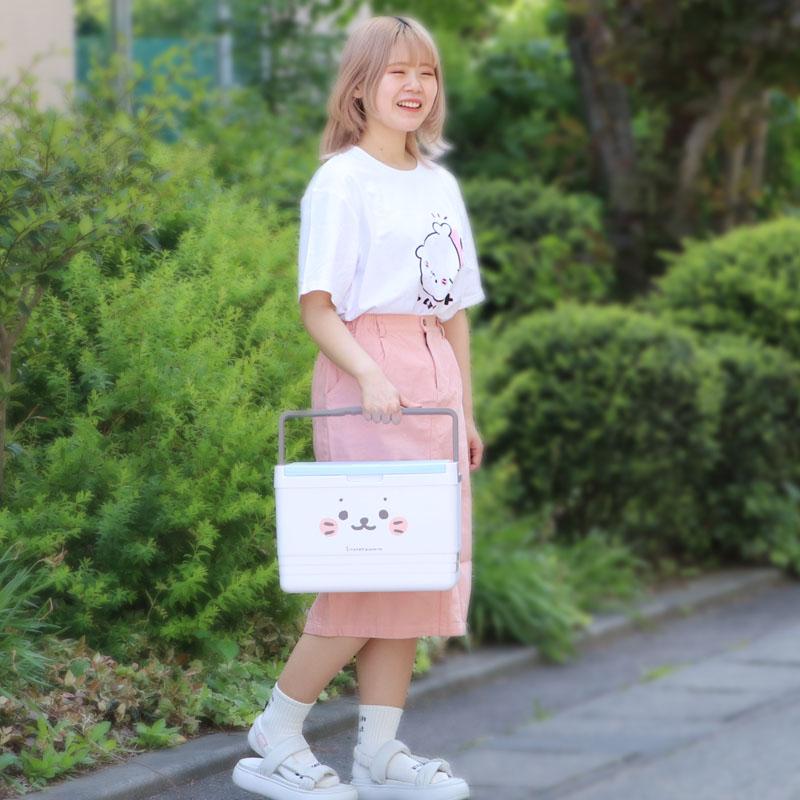 Mother garden セールSALE クーラーボックス 10L しろたん 顔 Mother garden セールSALE クーラーボックス 10L しろたん 顔