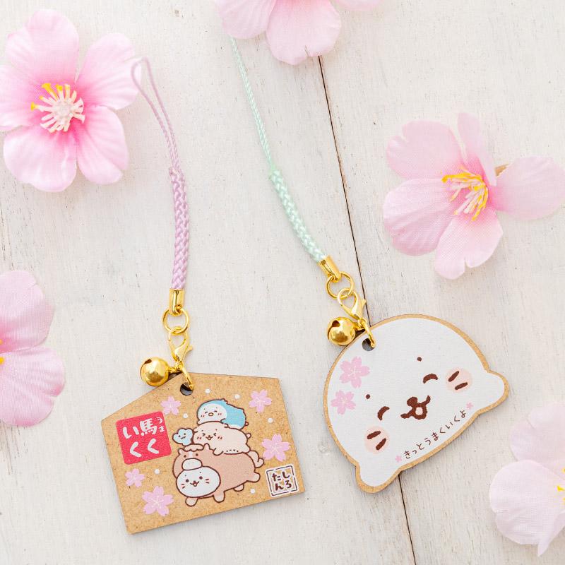 Mother garden（マザーガーデン） しろたん 木製絵馬根付 単品 〔顔