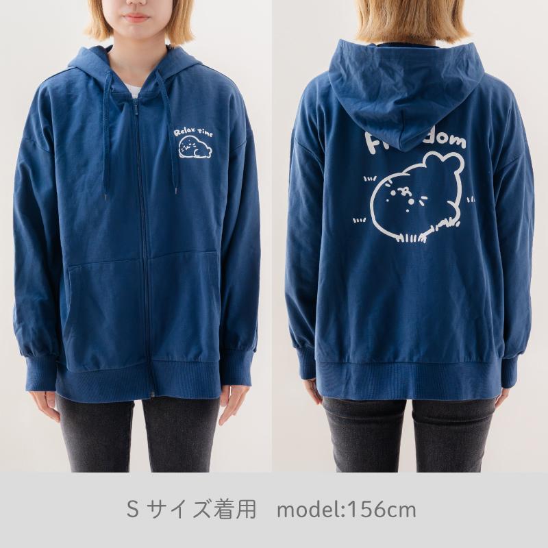 「マンハッタナーズ」新品 ネコちゃん シーズンフリー ジップアップパーカー M Mother garden（マザーガーデン） しろたん ジップパーカー フリーダム