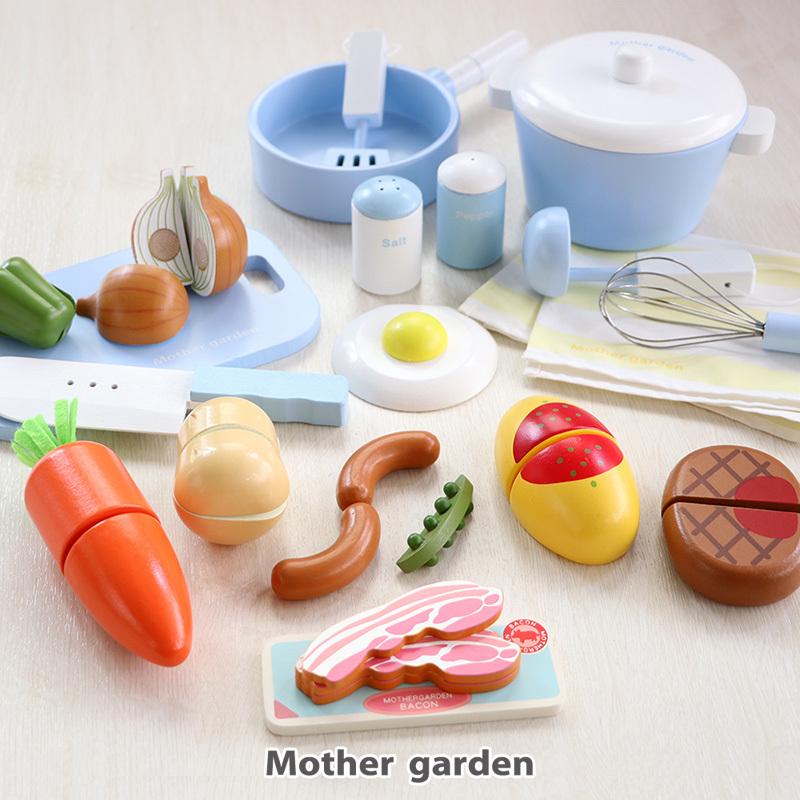 超人気 ままごと いっぱいセット 木製 おままごとセット 野いちご キッチンツール スカイブルー 食材 10点セット 調理器具 水色 木のおもちゃ 木のおままごと 内祝い Www Esiba Tg