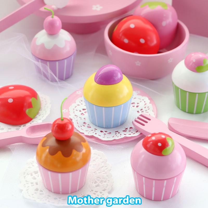 ご予約品 ままごと 木製 おままごとセット 野いちご プレミアムセット カラフル 木のおもちゃ プレミアムシリーズ 8 カップケーキセット 10時までポイント10