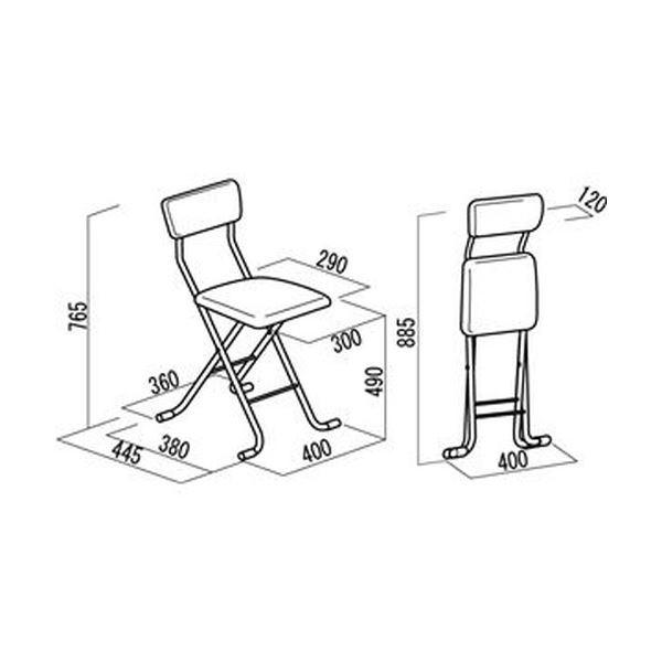 コンビニ受取対応商品 折りたたみ椅子 1脚販売 ブラック ブラック 日本製 スチールパイプ 幅400 奥行445 高さ765 トップセラー 売れ筋 Dronfieldcbt4u Com