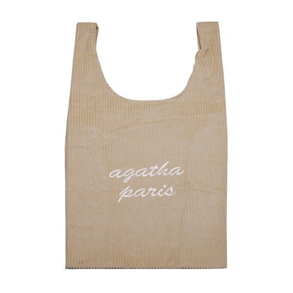 人気商品再入荷 Agatha アガタ Agt4 531 コーデュロイかご型エコバッグ クリーム 代引不可 トップセラー ランキング入賞商品 Www Skylanceronline Com