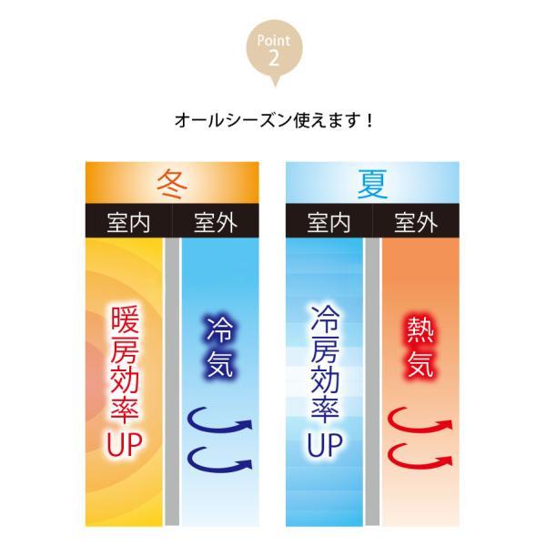 間仕切り のれん 冷気 遮断 ペットも通れる 保温 暖簾 透明 間仕切りカーテン 90×250cm ビニールカーテン パーテーション つっぱり棒 階段 廊下 省エネ 断熱 | 明和グラビア | 02