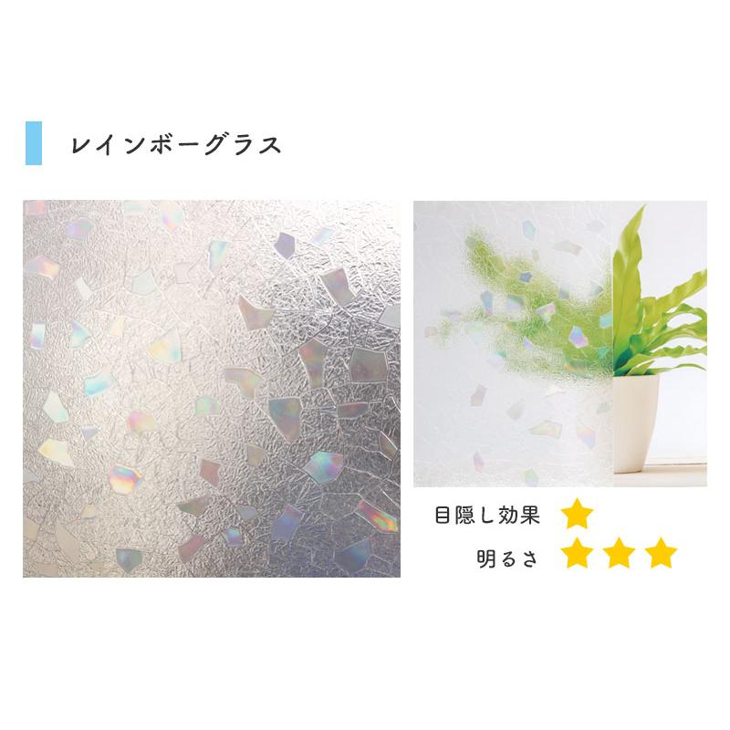 反売り 窓ガラス フィルム 目隠し シート はがせる 窓 窓飾りシート クリア 透明 UVカット 92cmx15m ロール GCR-9206 GCR-9207の画像