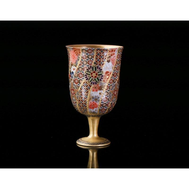 須田菁華染付馬上盃共箱入り