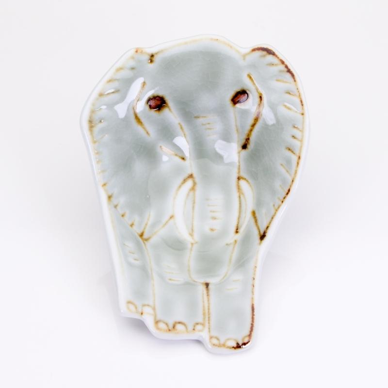 【MG敬】山崎裕理 作『三つ足小皿 ぞう』yy09-1【6,000円以上で送料無料！】 | 