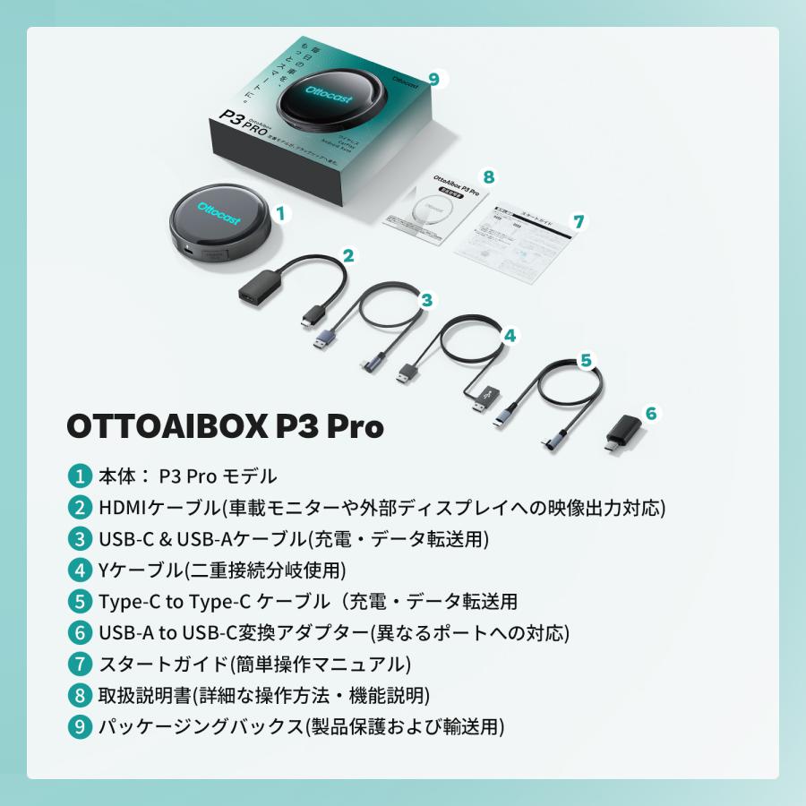 ottocast Ottocast P3 Pro オットキャスト 【第3世代リモコン付