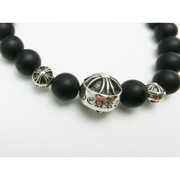 CHROME HEARTS クロムハーツ マットブラックオニキス ビーズ CHROME HEARTS クロムハーツ マットブラックオニキス ビーズ