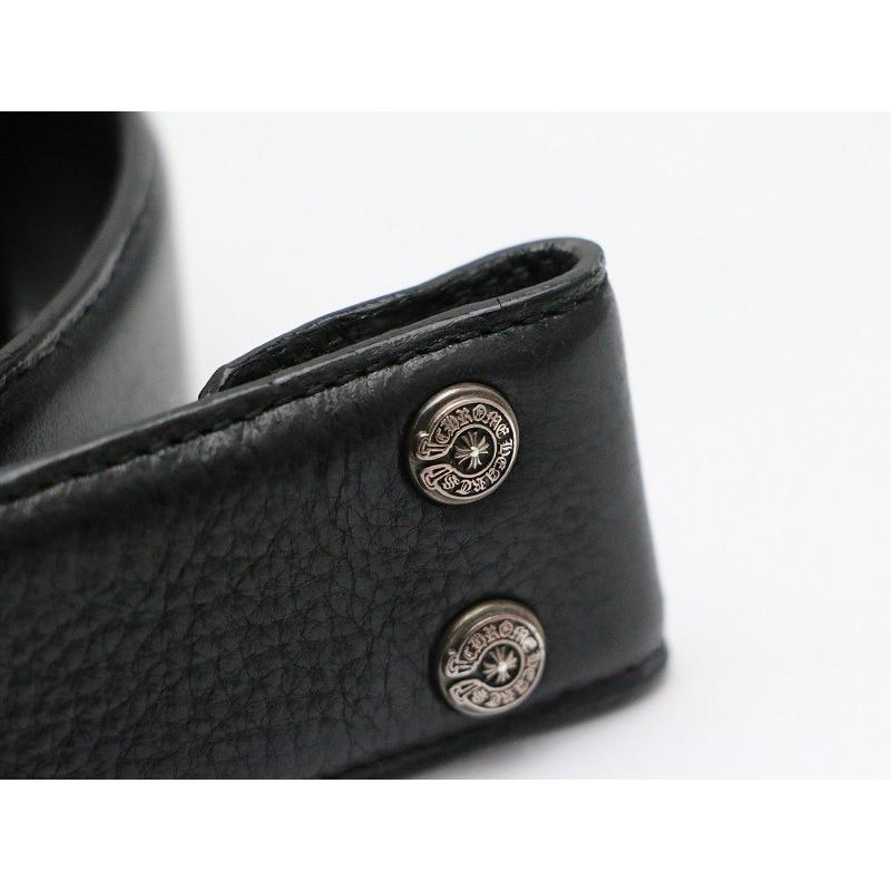 CHROME HEARTS クロムハーツ/ブラックレザー 1.5 ベルト CHROME HEARTS クロムハーツ/ブラックレザー 1.5 ベルト