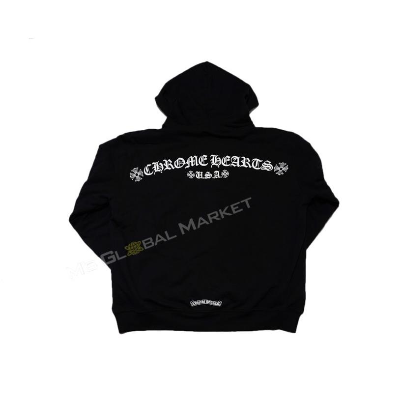 クロムハーツ バックアーチ ジップ アップ パーカー フーディー クロムハーツ バックアーチ ジップ アップ パーカー フーディー