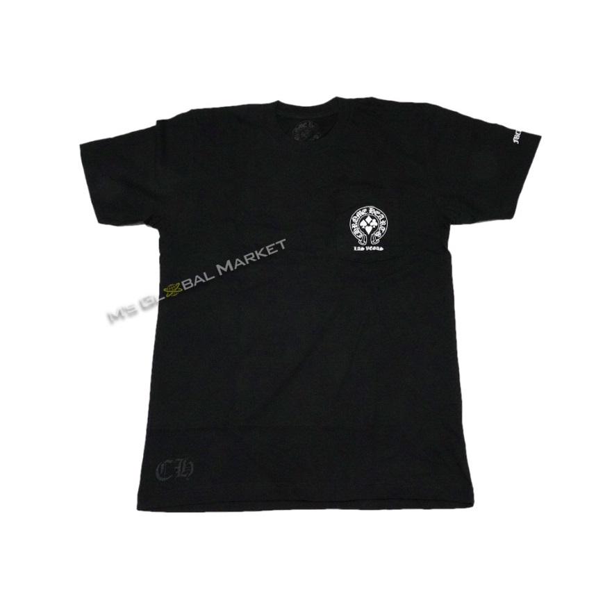 新品正規品 クロムハーツ 　ラスベガス限定　Tシャツ ブラック　１ホースシュー　メンズ　Mサイズ　半袖 ポケット Chrome Hearts Mens