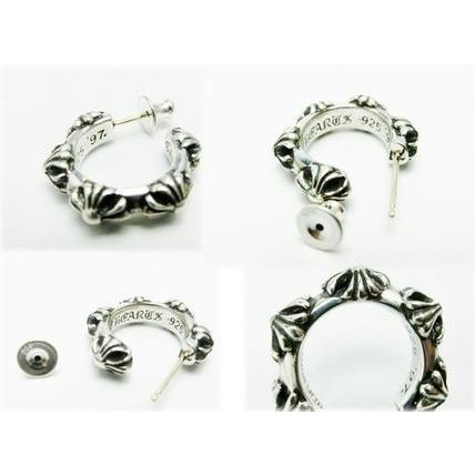 CHROME HEARTS（クロムハーツ） フープ クロス ピアス CHクロス