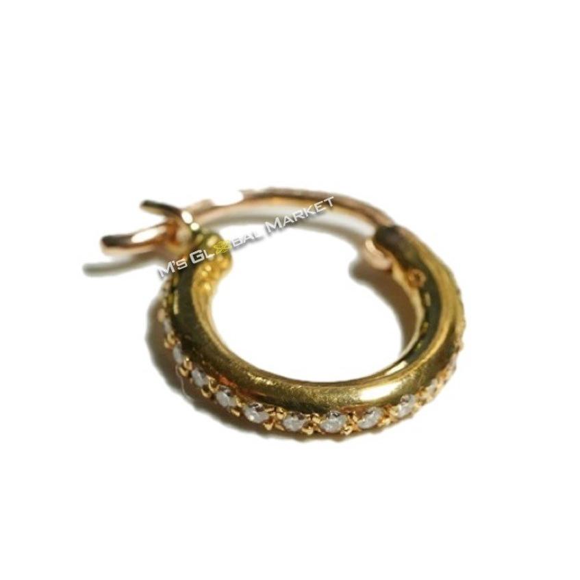 クロムハーツ　18k ピアス　ダイヤモンド CHROME HEARTS BABY FAT EARRING 18K PAVE DIAMOND クロムハーツ