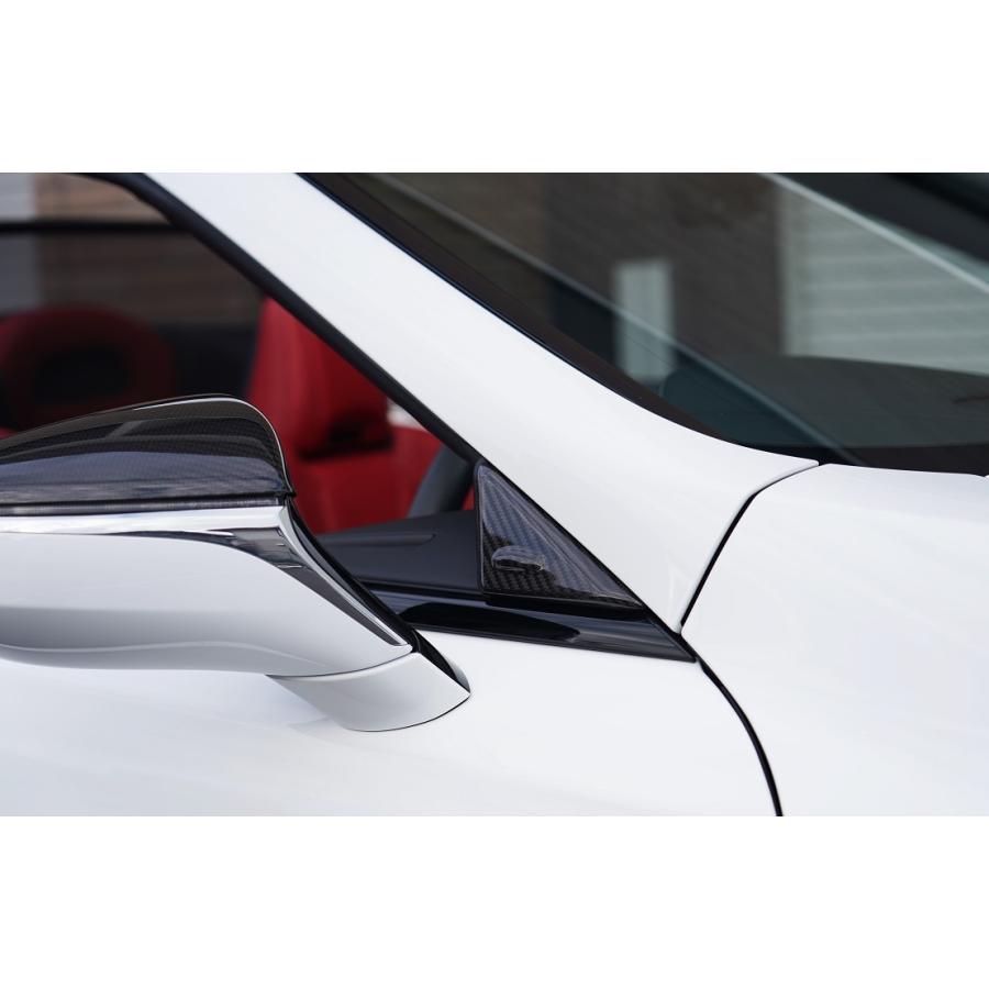 日本製　LC500/ｈ用　コンバーチブル　カーボン ドライカーボン ピラーカバー 左右セット M's Global Market（エムズ グローバル マーケット） 日本製 LC500/h