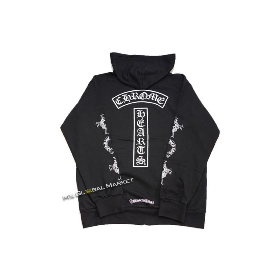 CHROME HEARTS クロムハーツ ダガージップパーカー 白Tロゴ