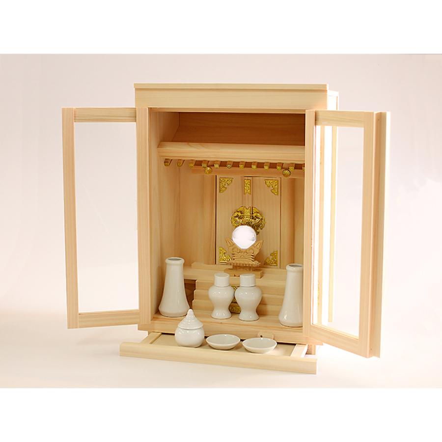 神棚　新品　箱入　大　① 神棚の里 神棚 箱宮一社 10号セット 【神棚の里】 (2207000336) 【開運