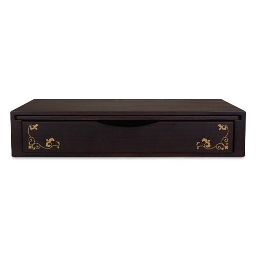 ミニ仏壇 MDF 漆調 ミニ仏壇専用台 黒檀 サイズ：大 ※ミニ仏壇をさらに使いやすくグレードアップ。専用の仏壇台です。