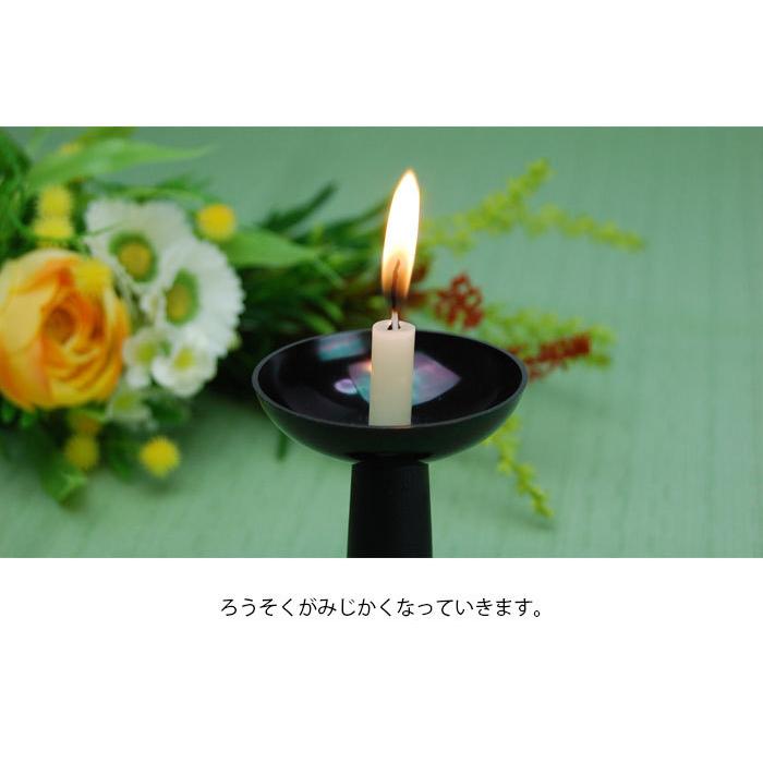 仏具 火立て 安全の特許燭台『もえ』 色：白 (2204002944