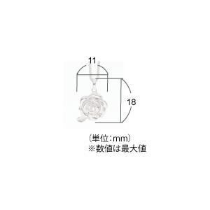 遺骨ペンダント Soul Jewelry ローズ Pt900 プラチナ 『ダイヤモンド』 （予定納期約4週間） (2209000821)[遺骨 ペンダント]_9