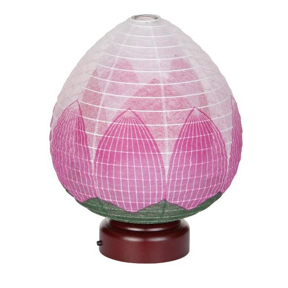 【ネットショップ限定価格!】創作行灯 盆提灯 結花２号　蓮華　紙張二重 （高さ20cm）(3922) (2208000543)[ちょうちん お盆飾り 盆飾り お盆用品 新盆飾り]